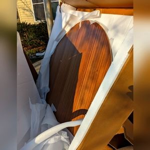 Wesley 53" Round Walnut Dining Table